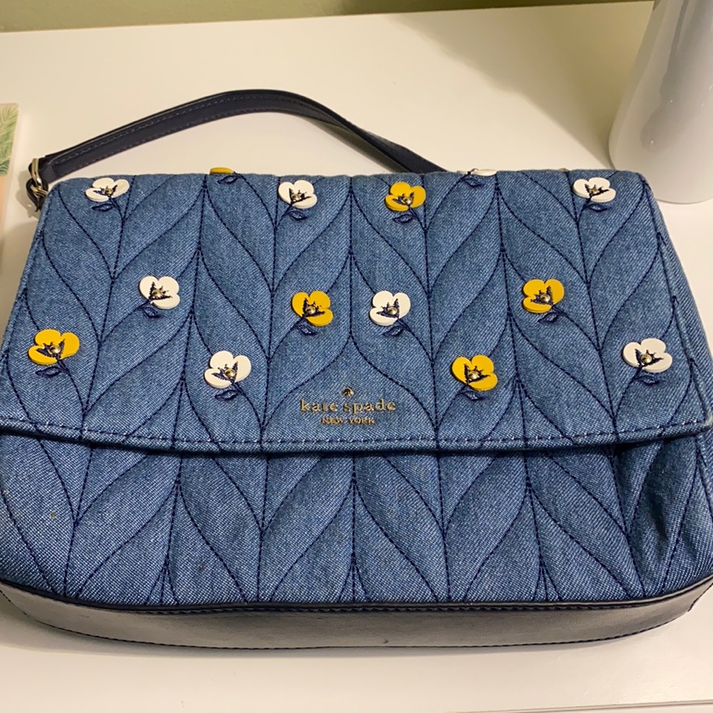 Kate Spade Briar Lane Quilted Denim Bag
